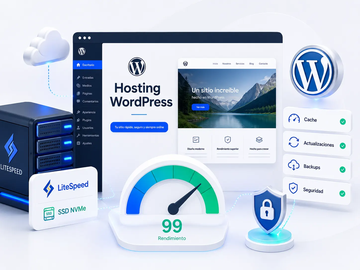 Web Hosting SSD rápido y económico en Chile