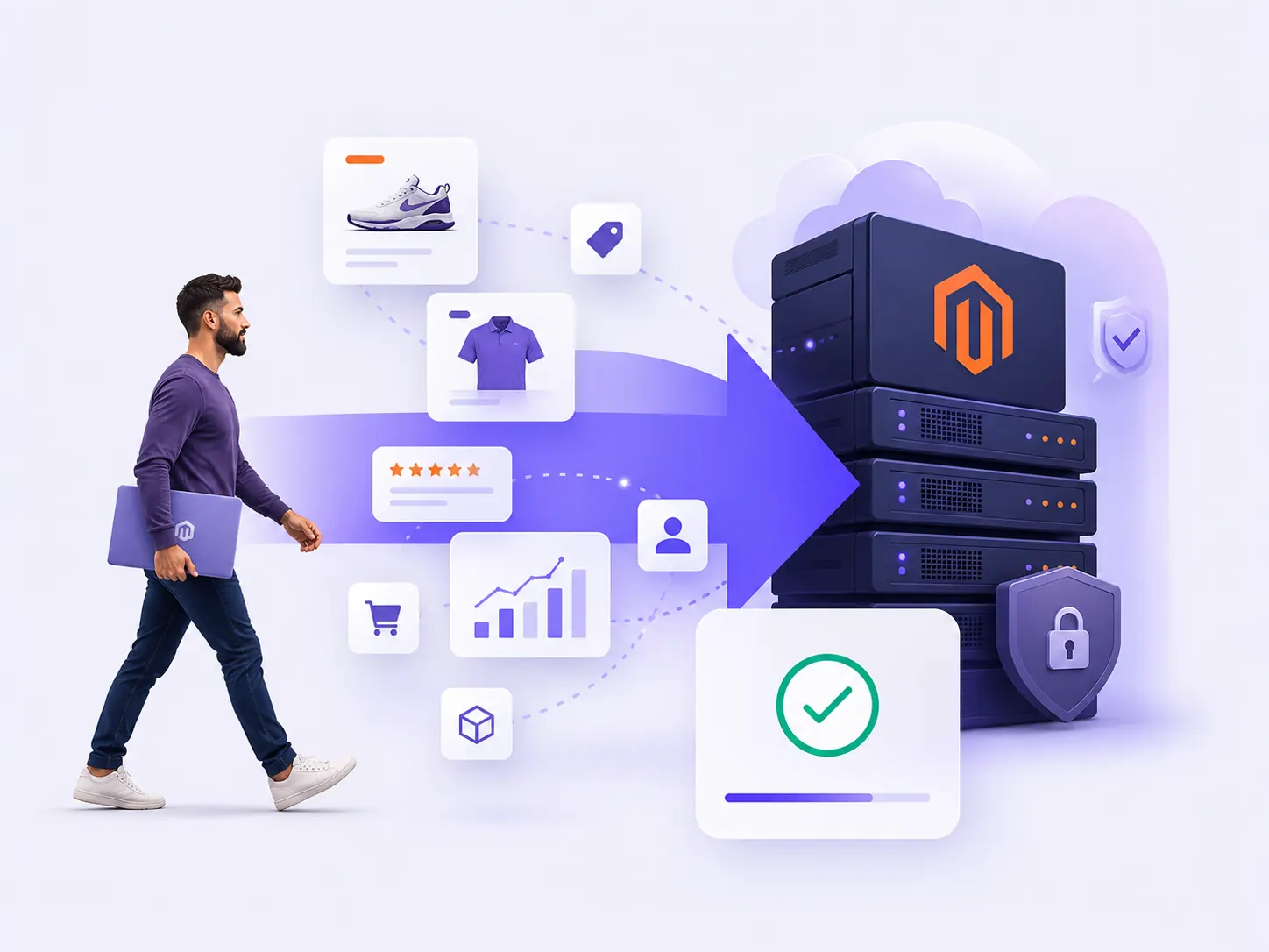 Migración segura y asistida de tiendas Magento