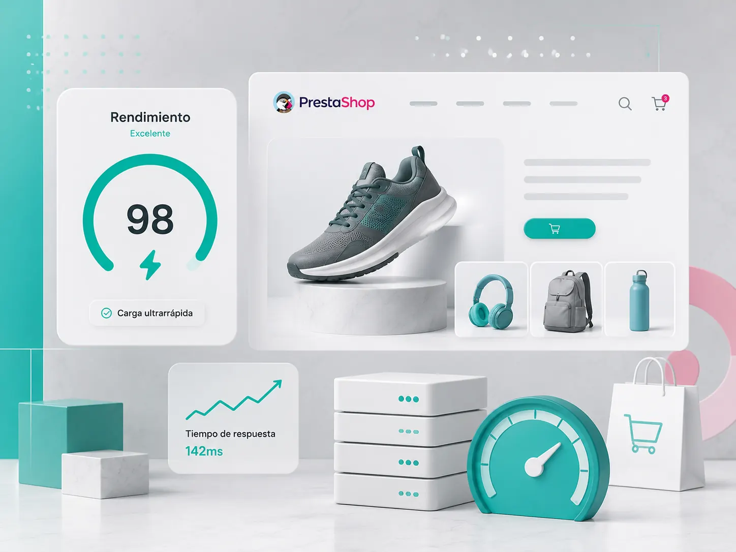 Rendimiento optimizado para tiendas PrestaShop